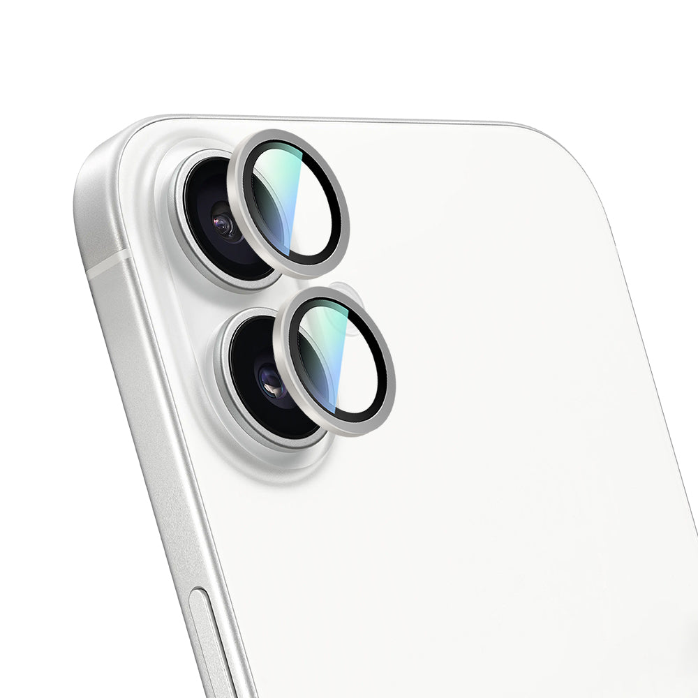 CaseWorld Alloy Two-Color Serisi iPhone 16 Plus Lens Koruyucu CaseWorld Alloy Two-Color Serisi iPhone 16 Plus Lens Koruyucu